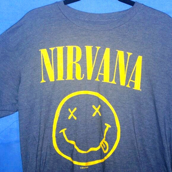 Nirvana Smiley Face T-Shirt L - Picture 2 of 4